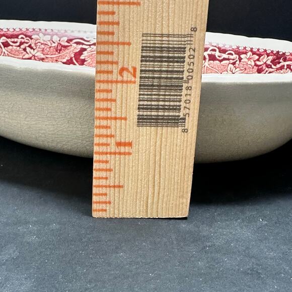 Mason’s Vista Red Mulberry Transferware Bowls Set of 3 Oval Ironstone England - Picture 8 of 16